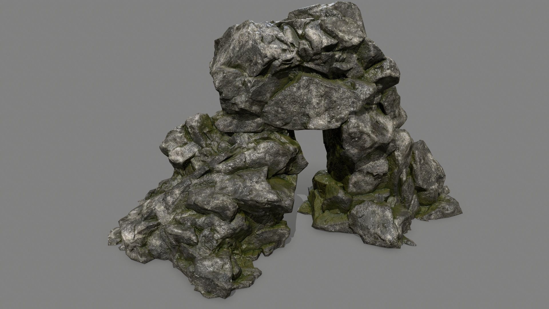 rocks rock Low-poly 3D model_20