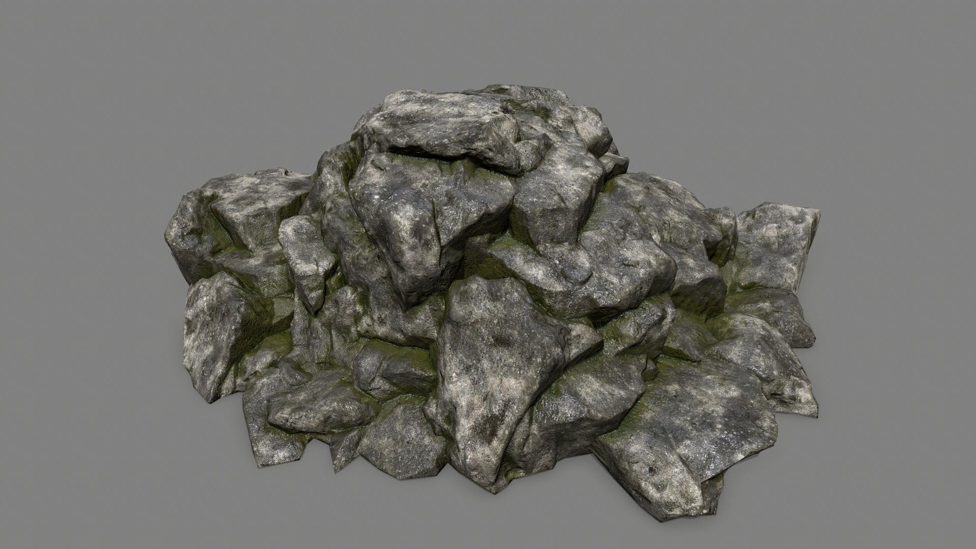 rocks rock Low-poly 3D model_22