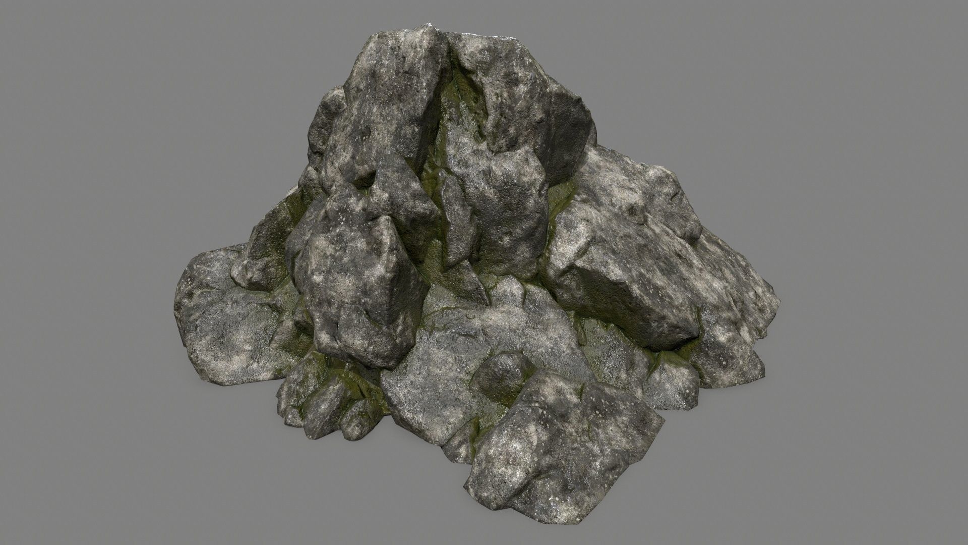 rocks rock Low-poly 3D model_42