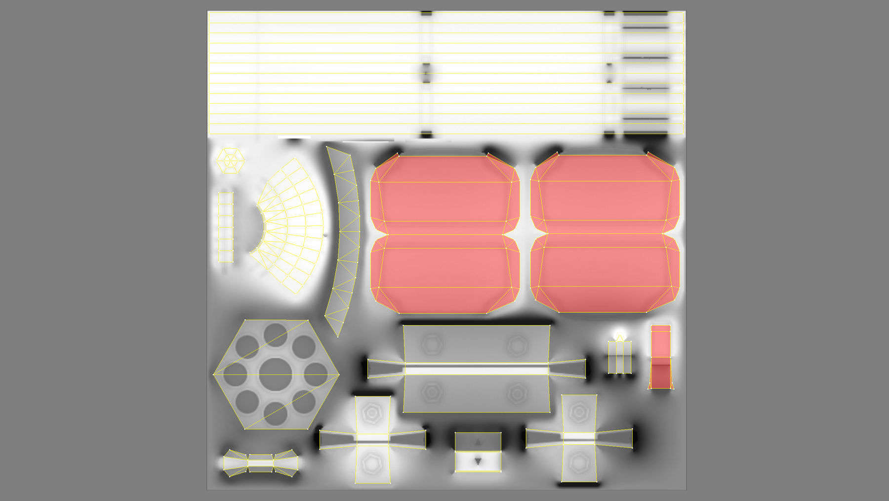 US Rocket HVAR Low-poly 3D model_20