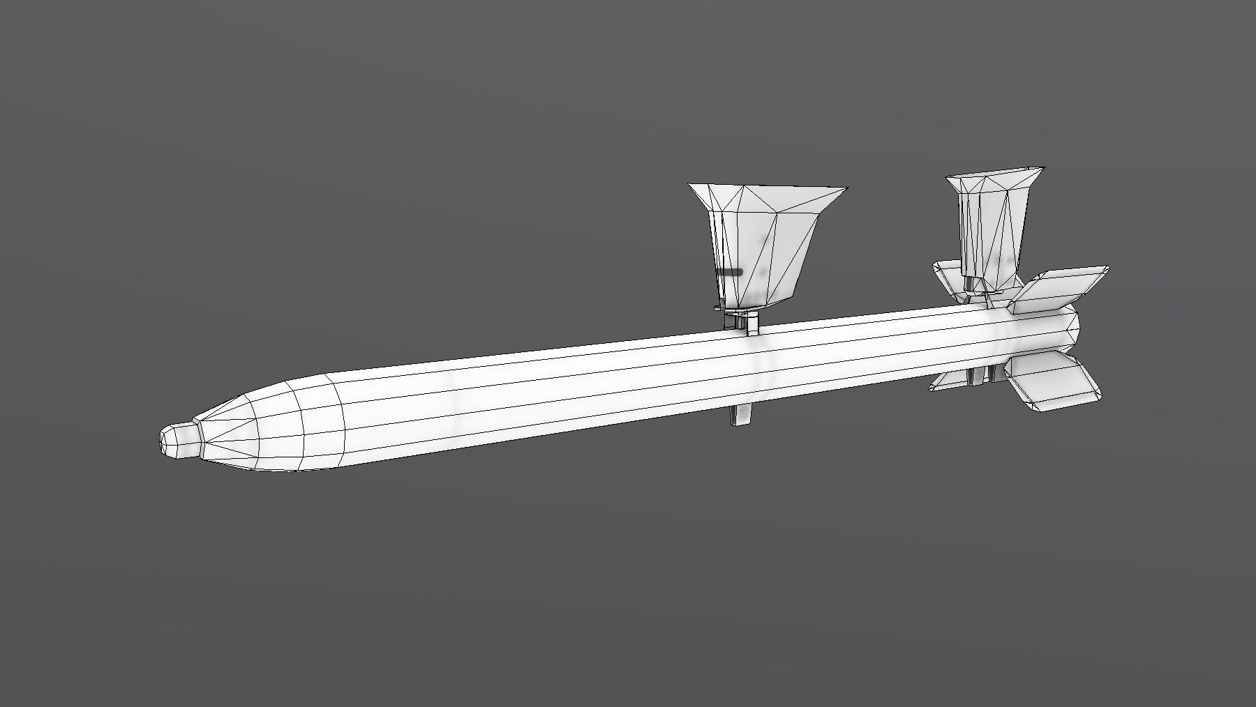 US Rocket HVAR Low-poly 3D model_15