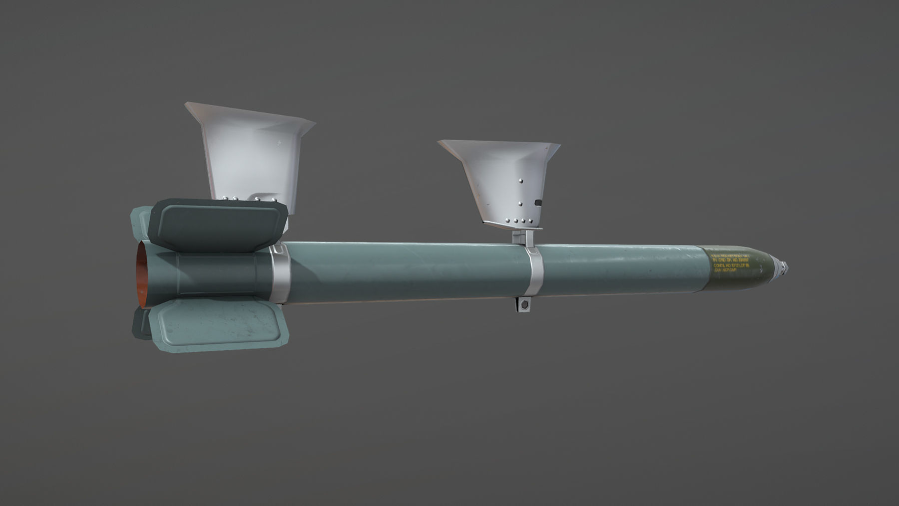 US Rocket HVAR Low-poly 3D model_1