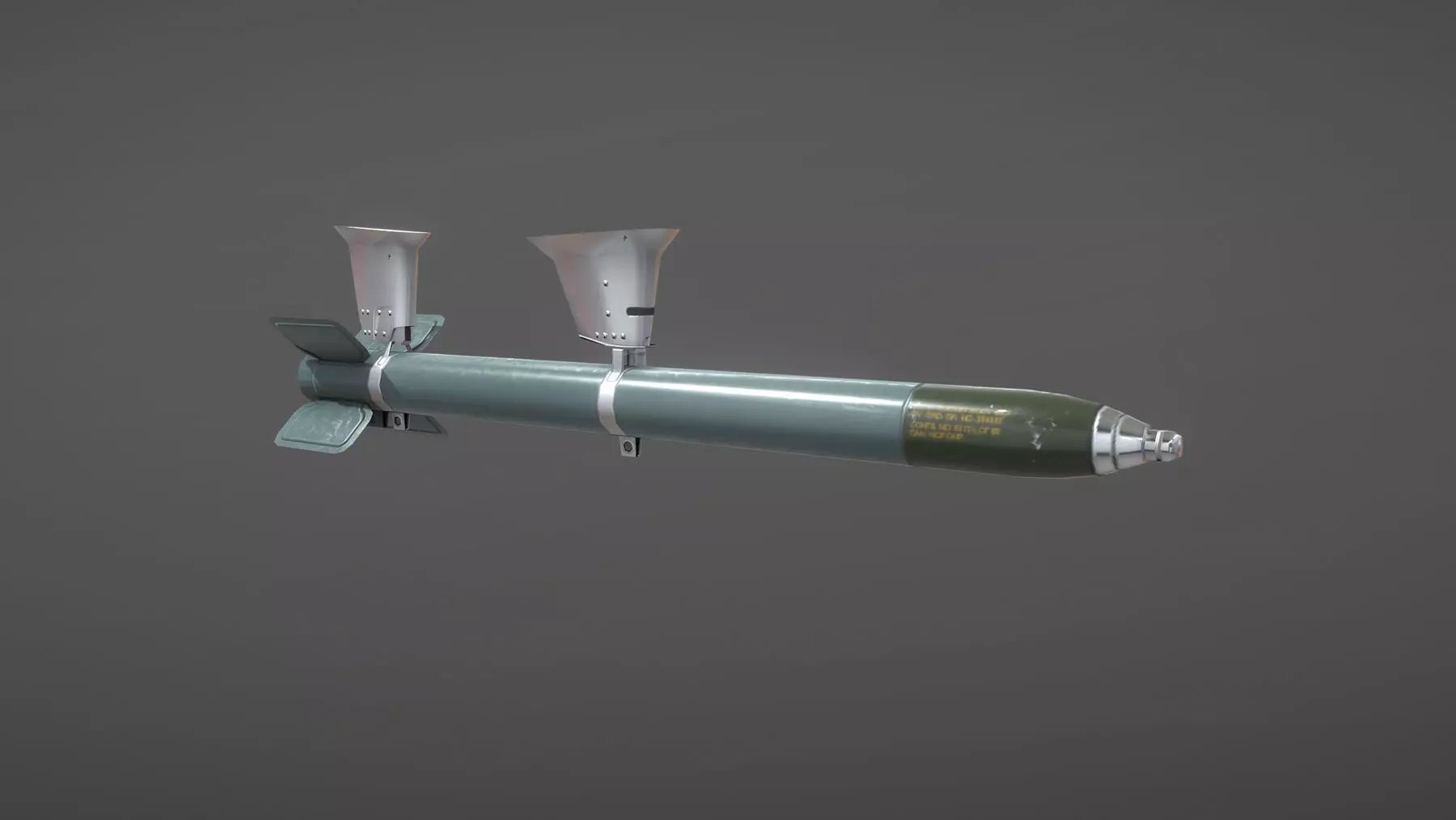 US Rocket HVAR Low-poly 3D model_0