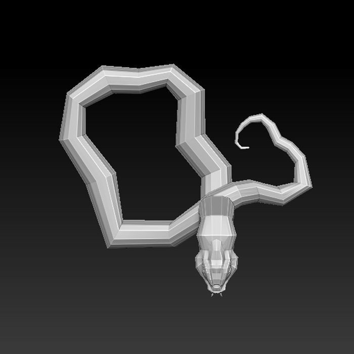 3D SNAKE LOWPOLY Low-poly 3D model_8