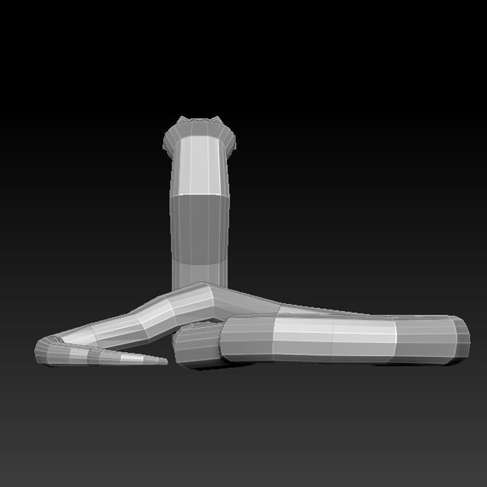 3D SNAKE LOWPOLY Low-poly 3D model_1