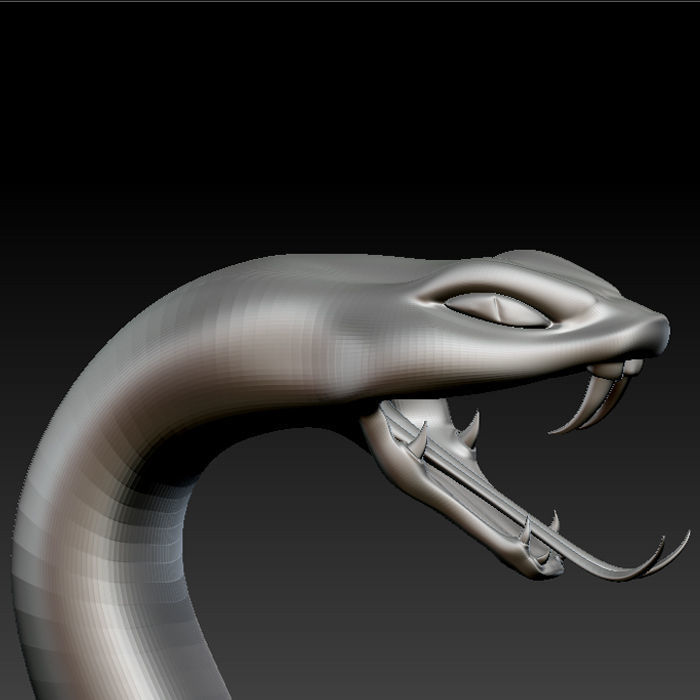 3D SNAKE LOWPOLY Low-poly 3D model_6