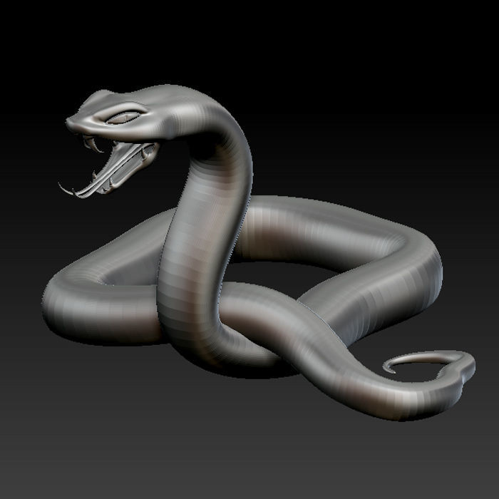 3D SNAKE LOWPOLY Low-poly 3D model_7