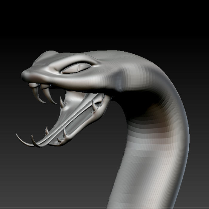 3D SNAKE LOWPOLY Low-poly 3D model_2