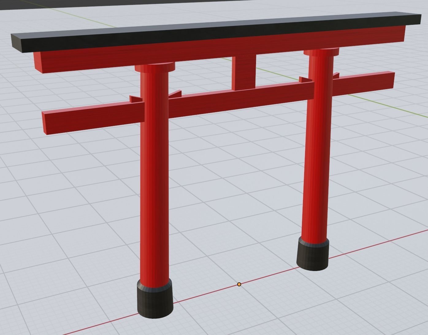 Japanese Torii in styles of Kasuga and Hachiman and Myojin 3D model_16