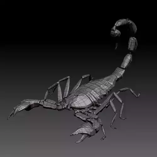 3D SCORPION metal