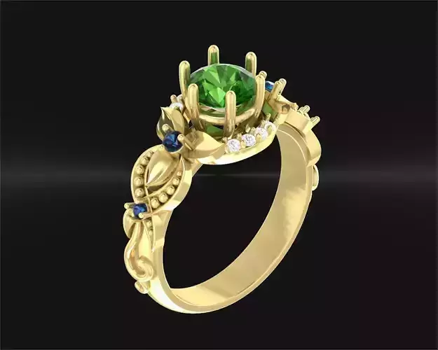 M2007 Camalia Diamond Solitaire Rings 