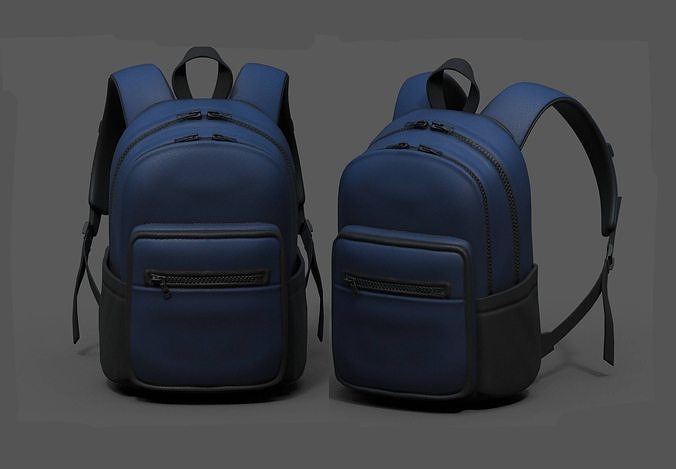 Backpack Camping Generic military human bag storqge baggage  Low-poly 3D model