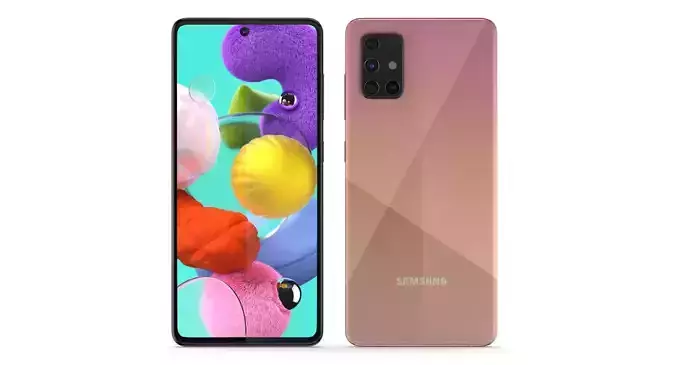 Samsung Galaxy A51 Prism Crush Pink 3D model
