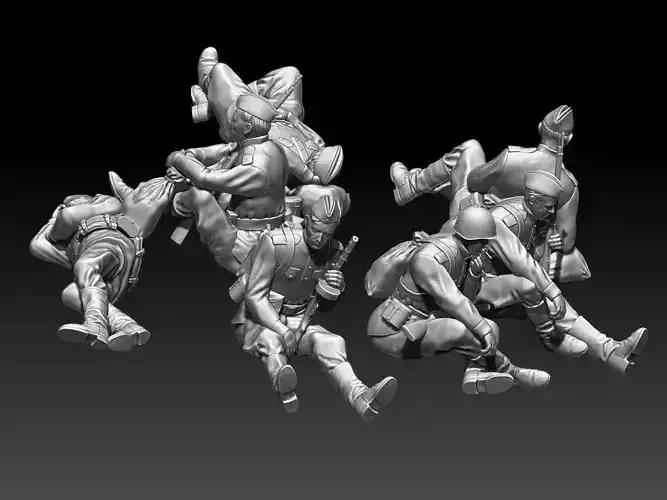 soldiers ussr 2ww 3D print model
