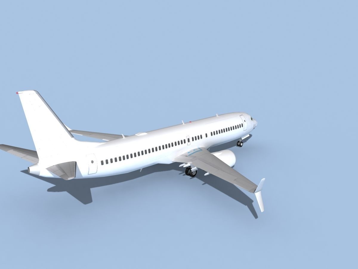 Boeing 737-800 Max Unmarked 3 3D model_5