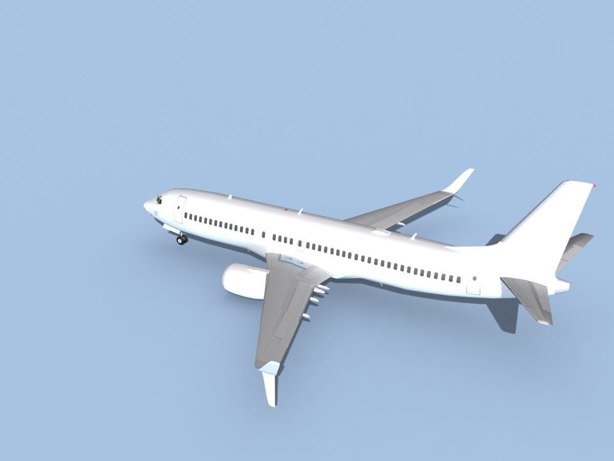 Boeing 737-800 Max Unmarked 3 3D model_8