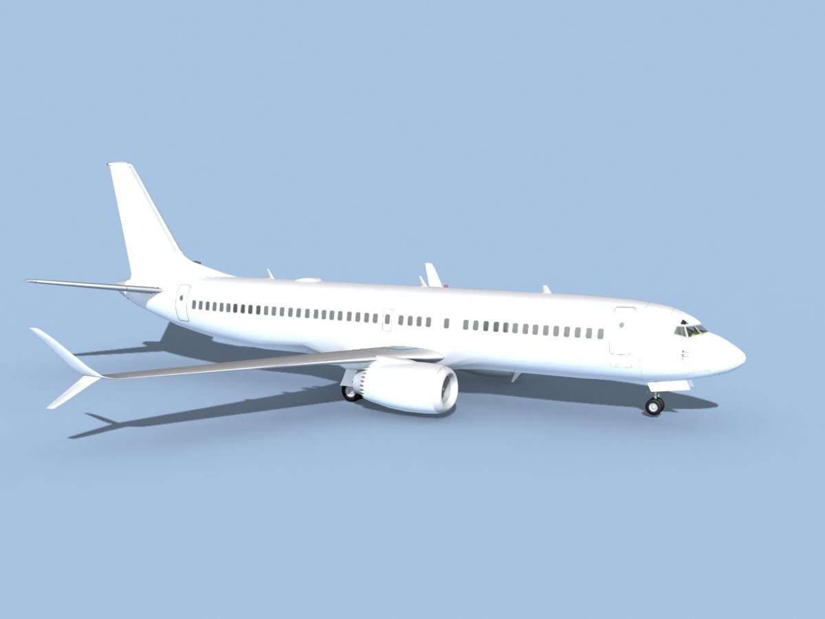 Boeing 737-800 Max Unmarked 3 3D model_3