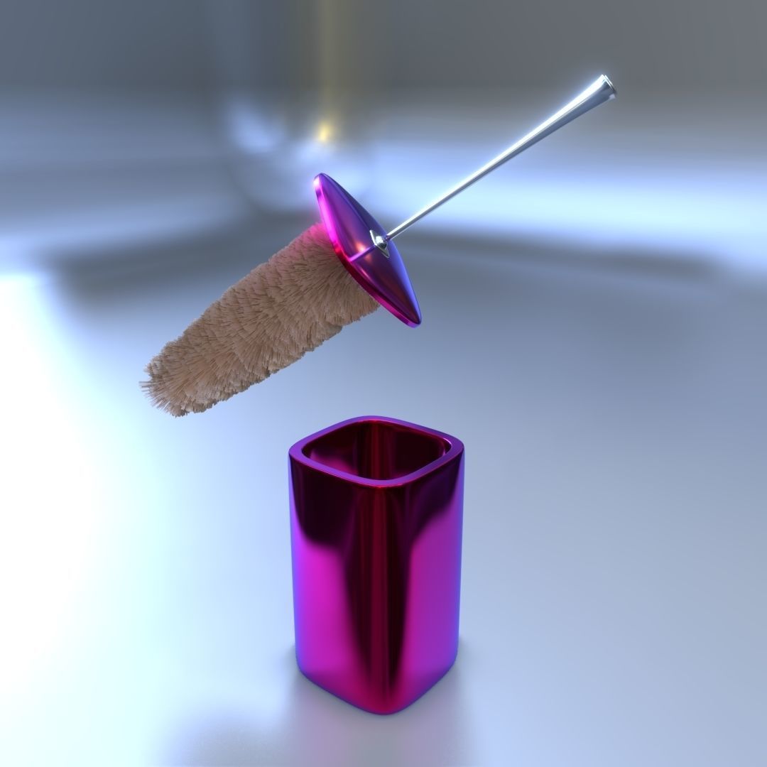 toilet brush Free 3D model_2