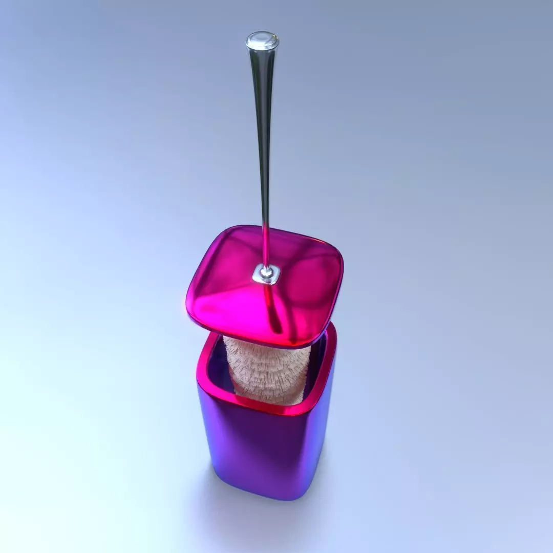 toilet brush Free 3D model_0