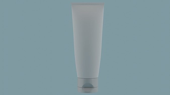 Toothpaste tube of cream Low-poly 3D model