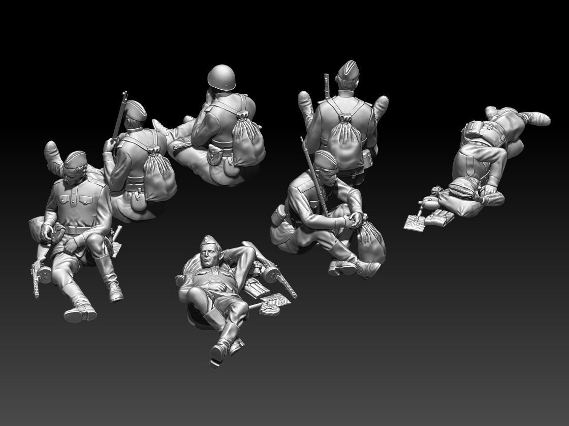 soldiers ussr 2ww 3D print model_24