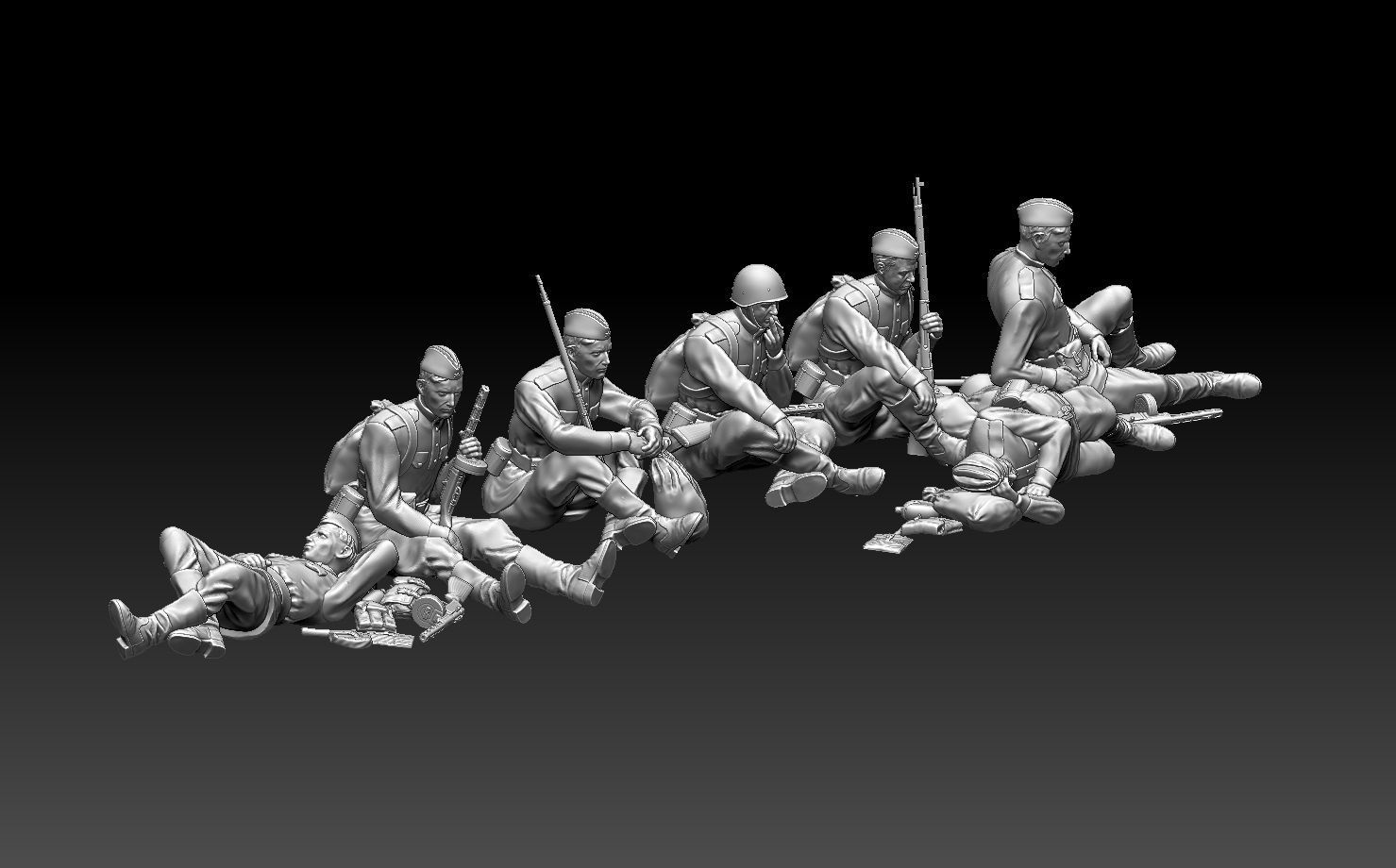 soldiers ussr 2ww 3D print model_54