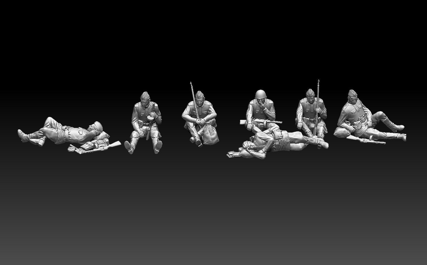 soldiers ussr 2ww 3D print model_22