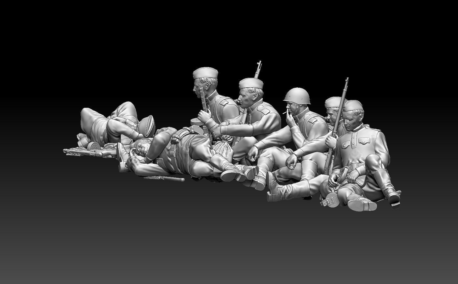 soldiers ussr 2ww 3D print model_37