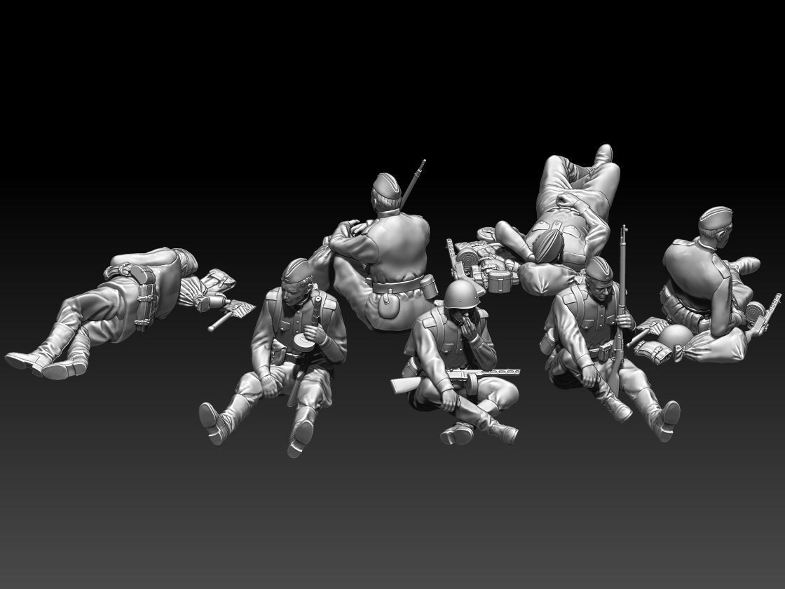 soldiers ussr 2ww 3D print model_5