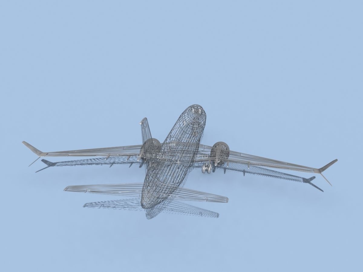 Boeing 737-800 Max WestJet 3D model_15
