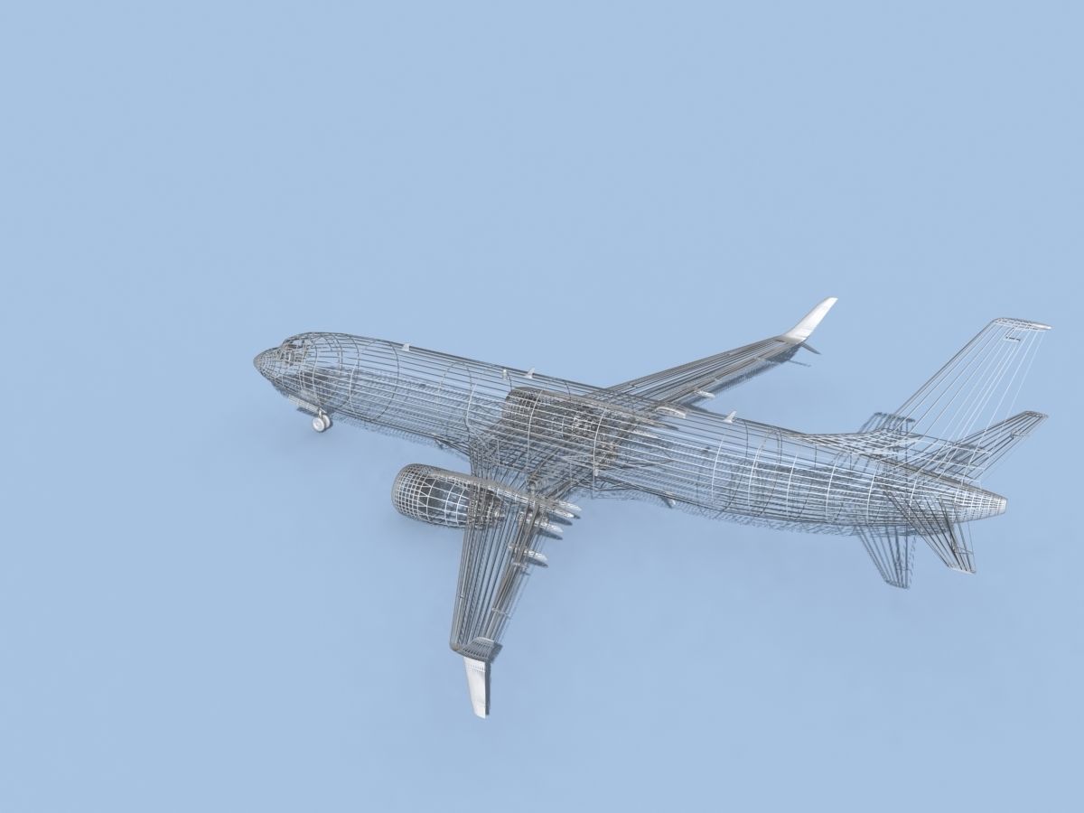 Boeing 737-800 Max WestJet 3D model_16