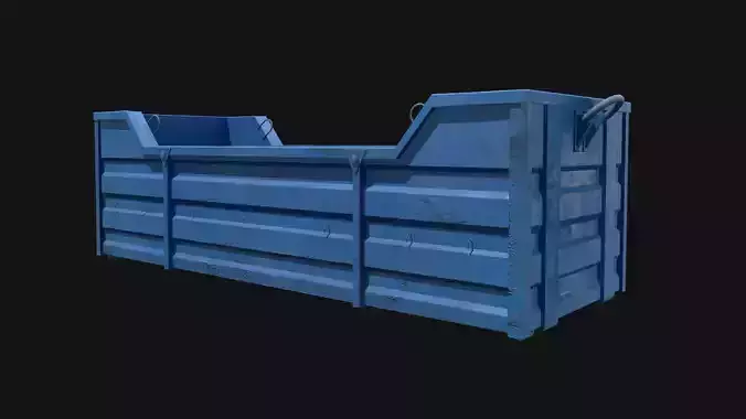 Container Dustbin - Low Poly and  PBR 