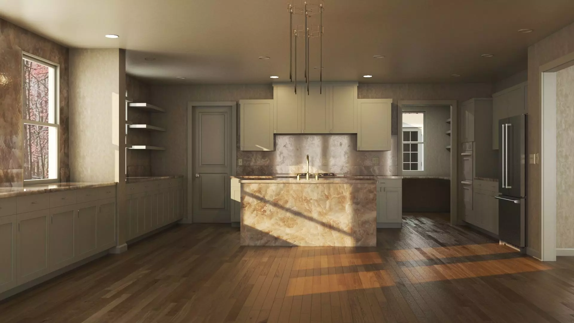 HD Modular House Low-poly 3D model_0