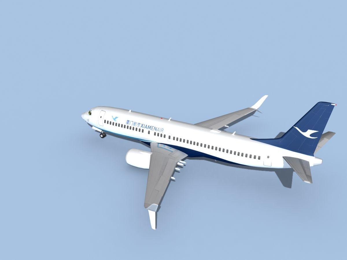 Boeing 737-800 Max Xiamen Airlines 3D model_8