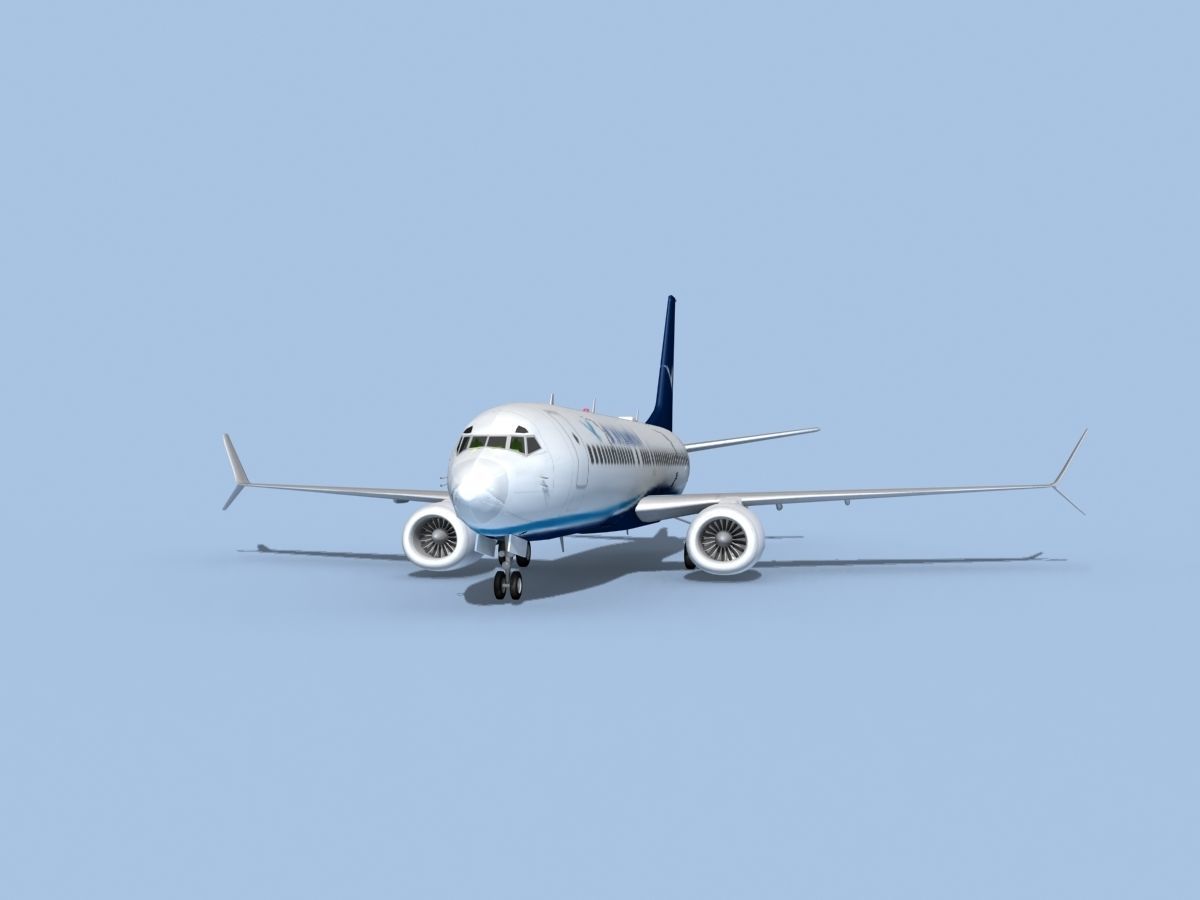 Boeing 737-800 Max Xiamen Airlines 3D model_1