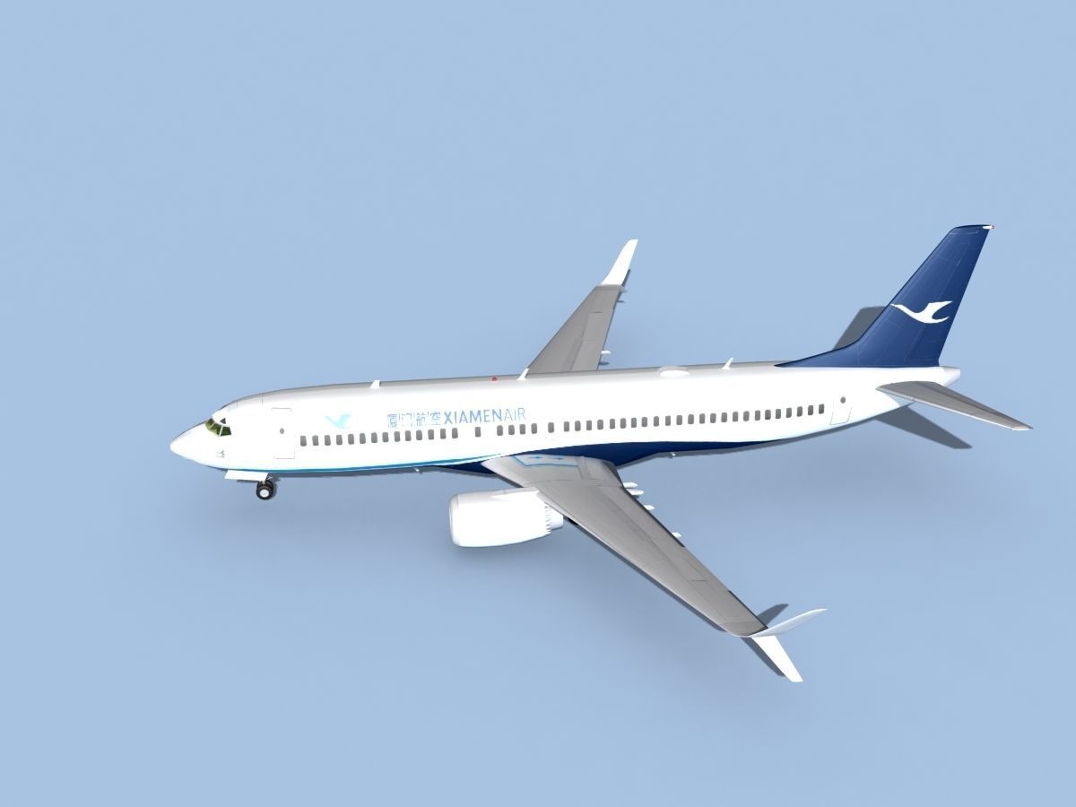Boeing 737-800 Max Xiamen Airlines 3D model_9