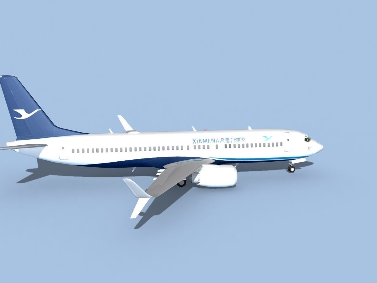 Boeing 737-800 Max Xiamen Airlines 3D model_4