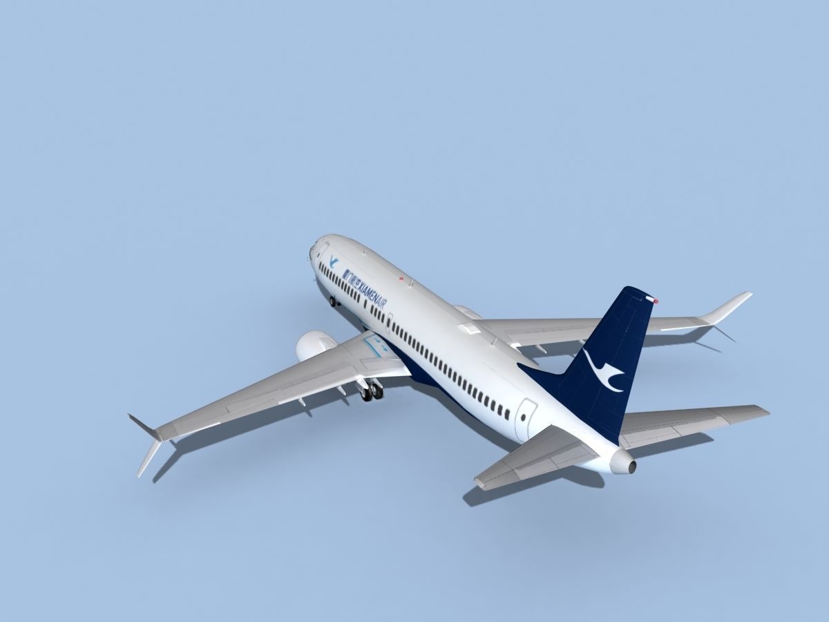 Boeing 737-800 Max Xiamen Airlines 3D model_7