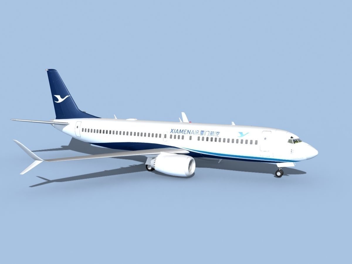 Boeing 737-800 Max Xiamen Airlines 3D model_3