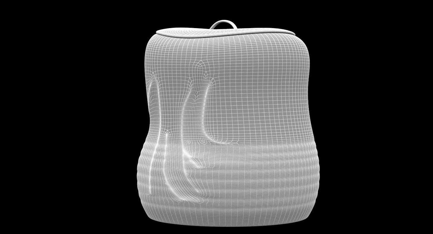 Sculpture 39 Water pot 3D model_6