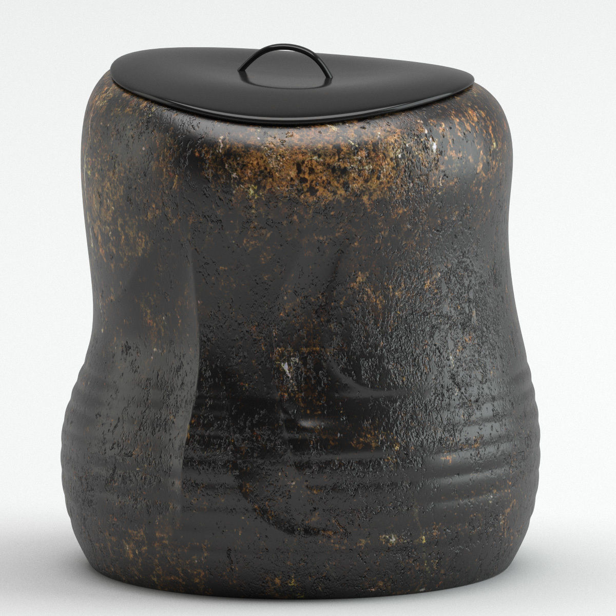 Sculpture 39 Water pot 3D model_4