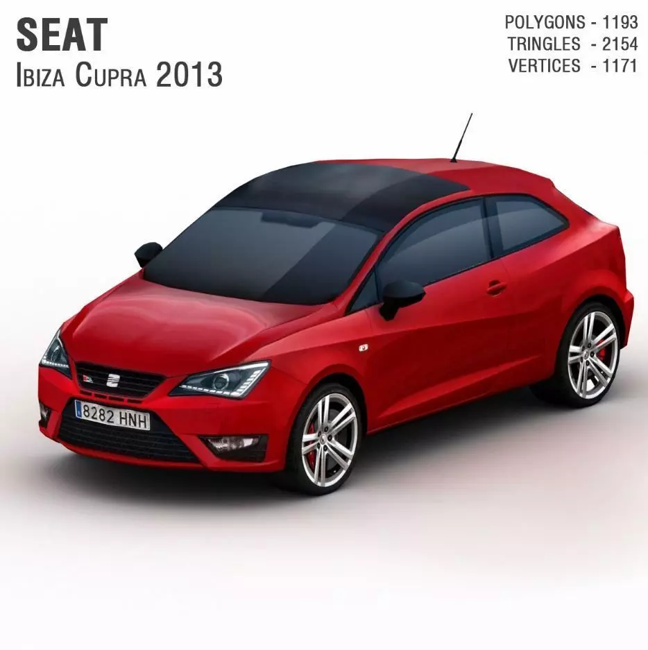 SEAT Ibiza Cupra 2013 3D model_0