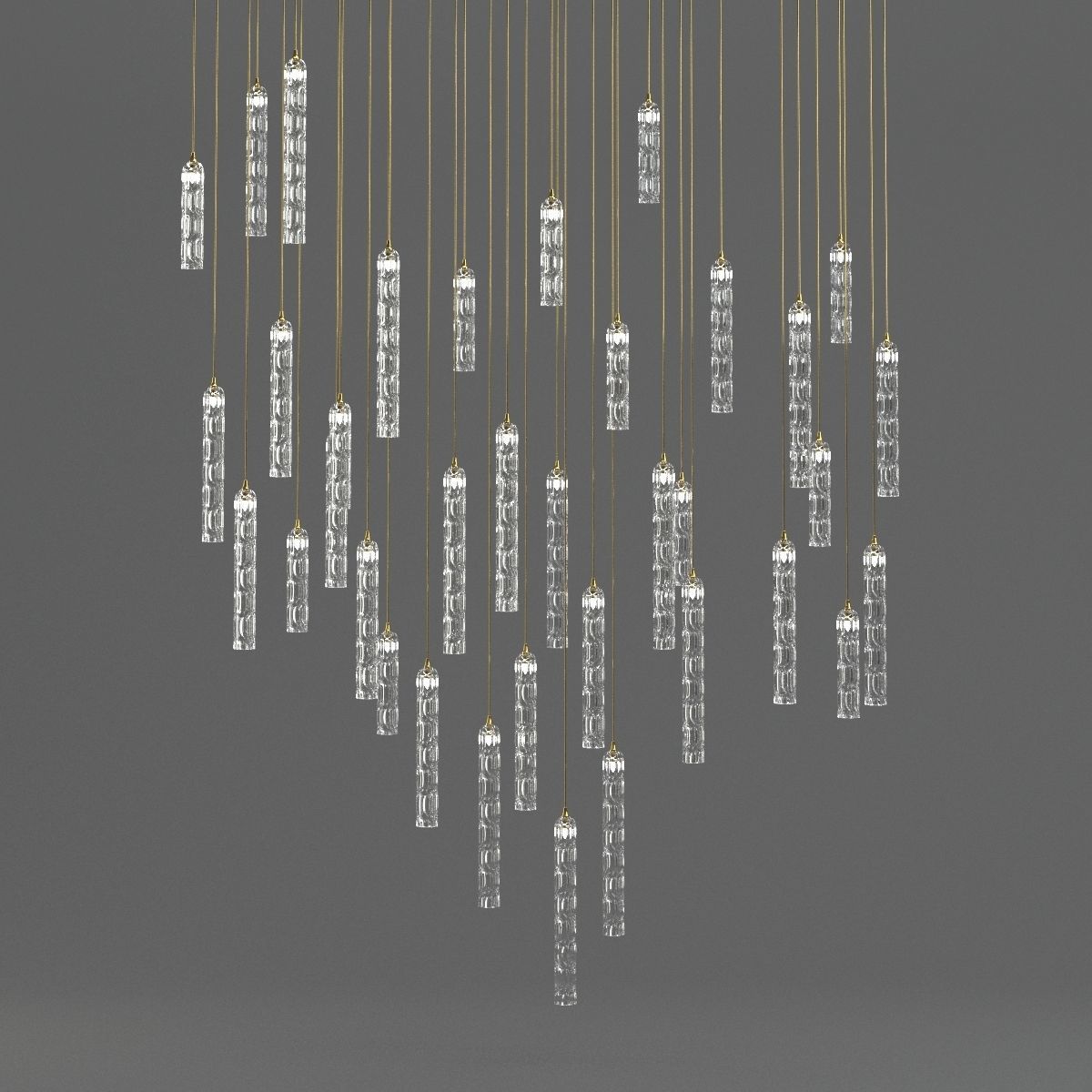 Shakuff chandelier 3D model_2