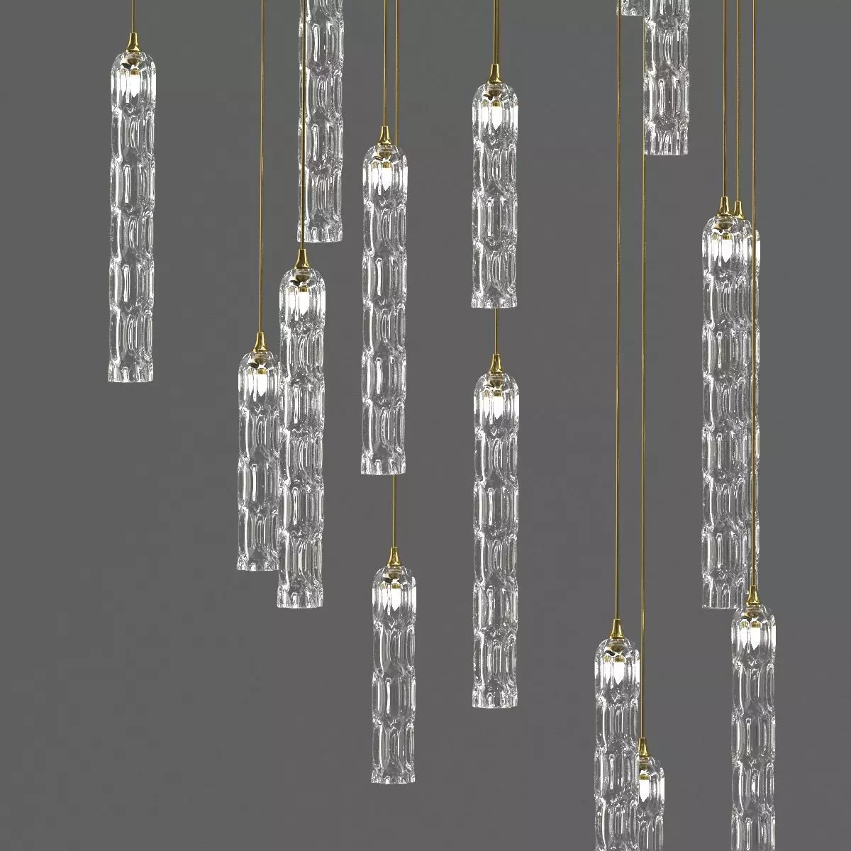 Shakuff chandelier 3D model_0