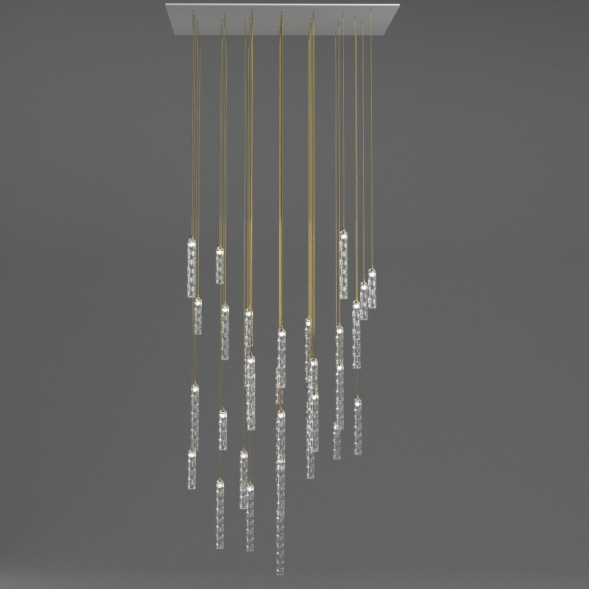 Shakuff chandelier 3D model_3