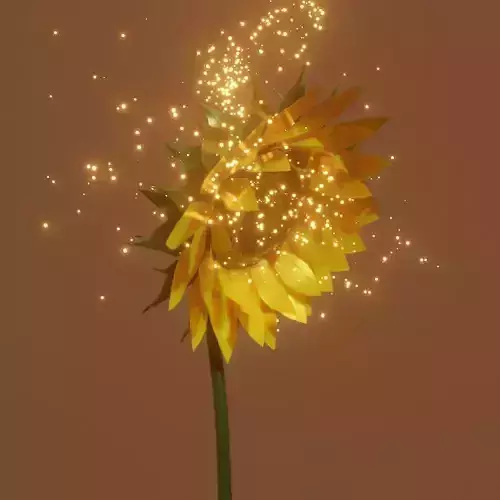 sunflower 3D model