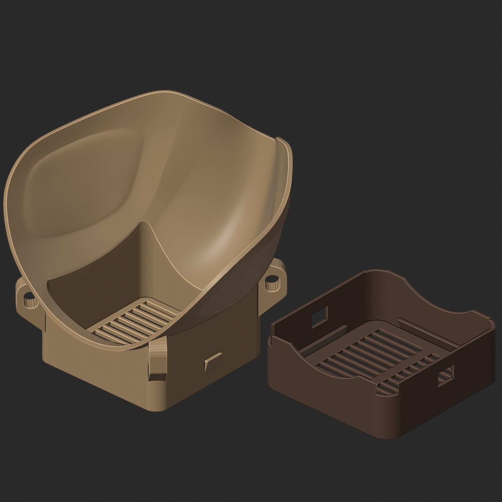 Reusable Air Mask Respirator and 3 Filters 3D print model_6