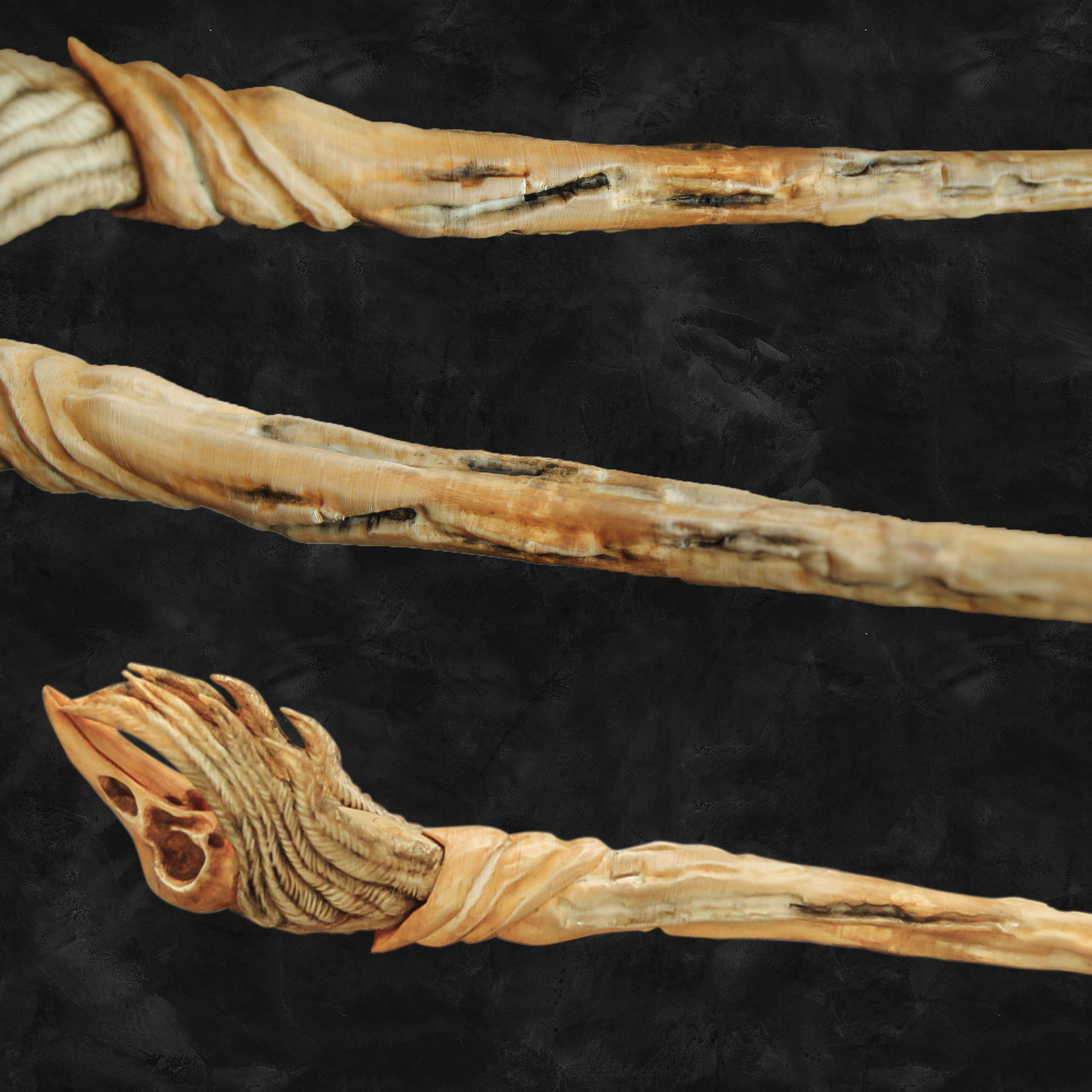 Raven Skull Wand - Harry Potter Spirit Animal 3D print model_7