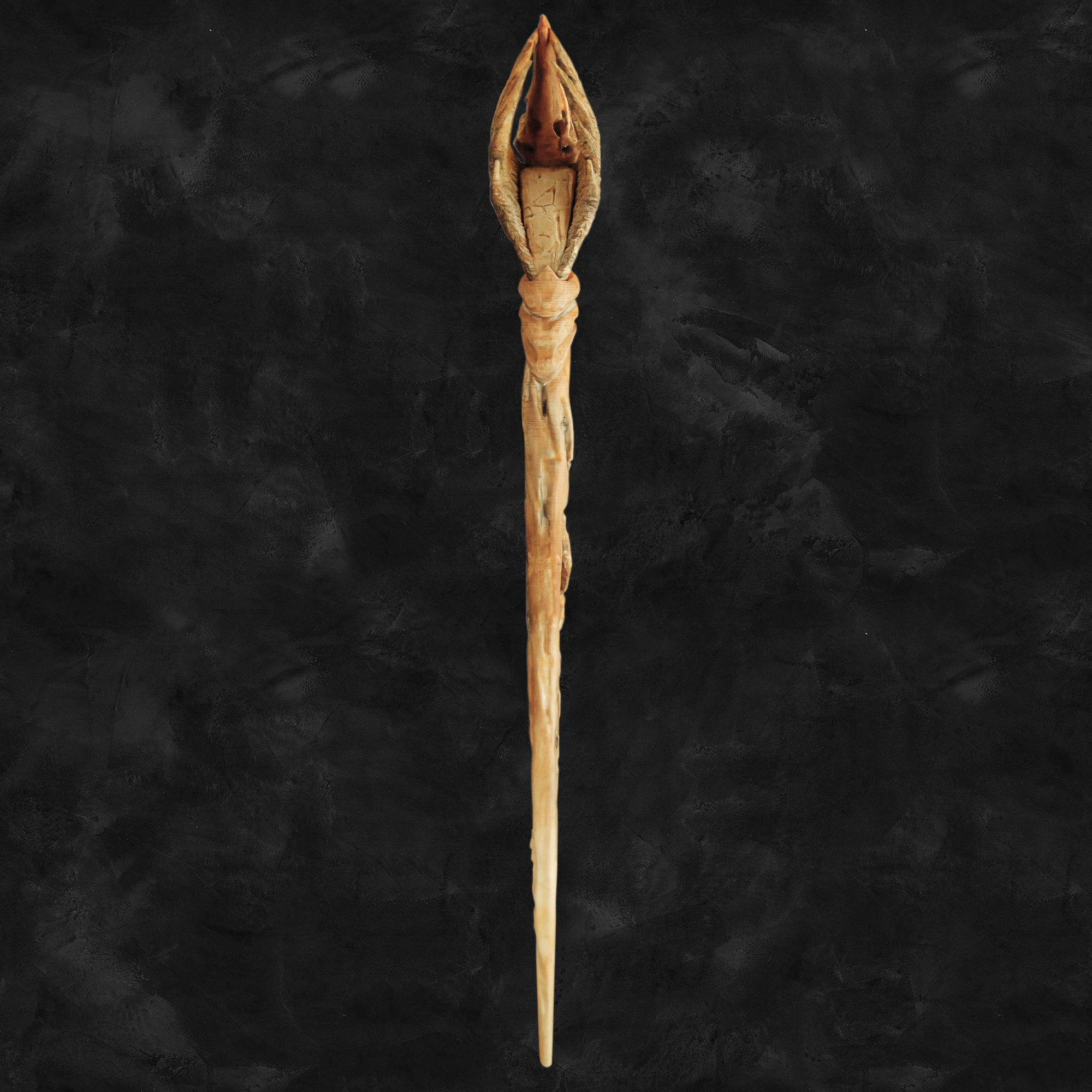 Raven Skull Wand - Harry Potter Spirit Animal 3D print model_10