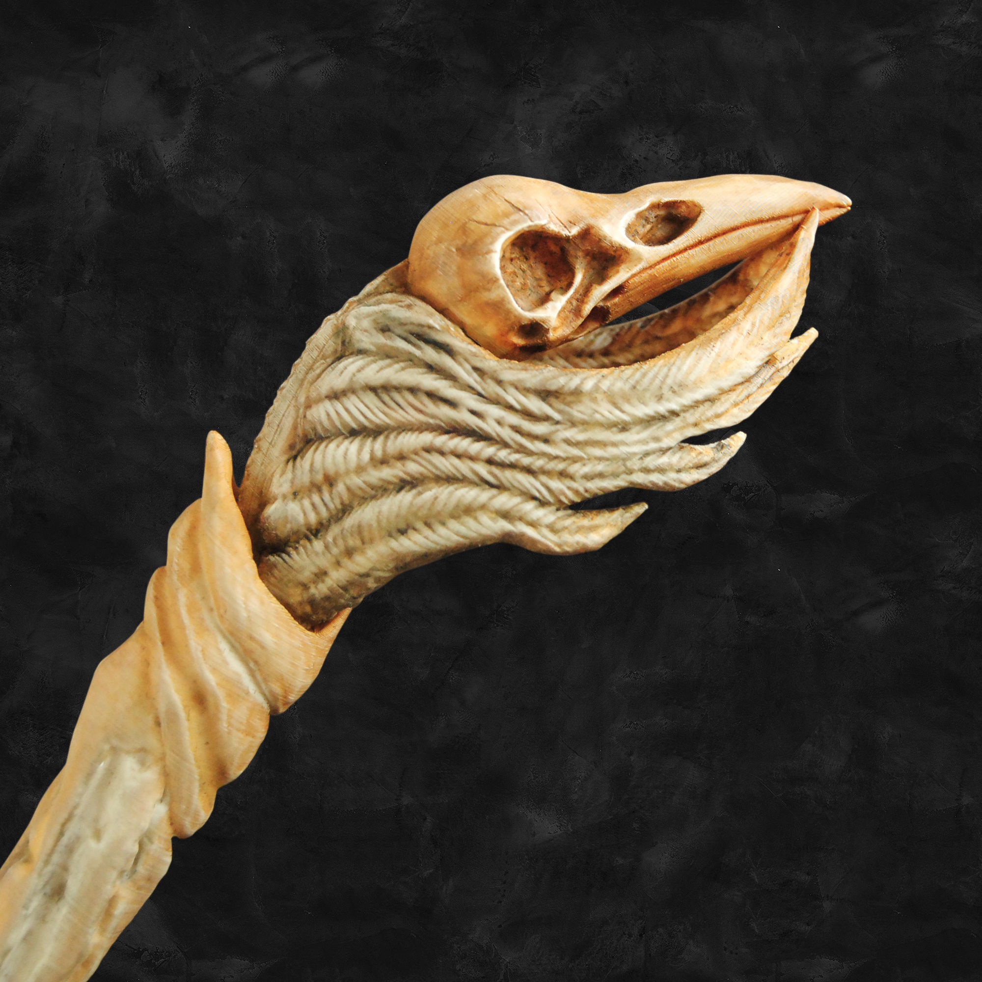 Raven Skull Wand - Harry Potter Spirit Animal 3D print model_2
